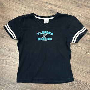 Florida Marlins Fitted Short Sleeve T-Shirt Genuine Merchandise by Lady Slugger